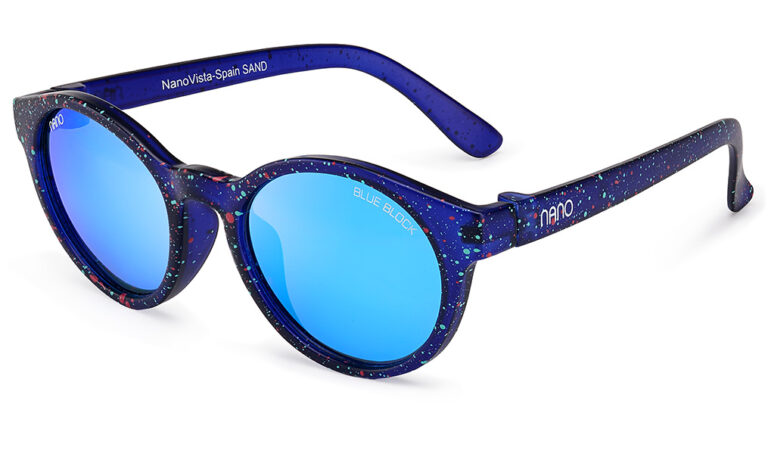 Navy Jelly / Coral Turquoise Dots (Model Sand)